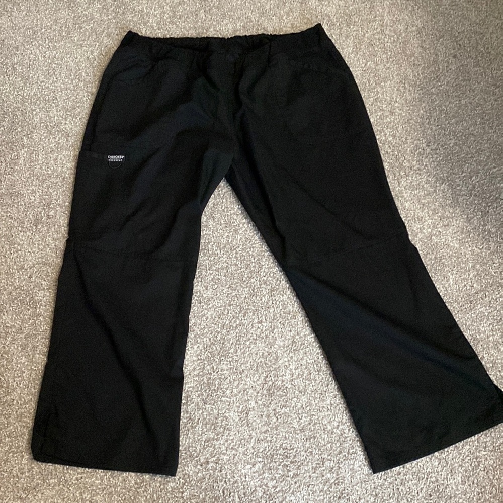 Plus size women scrub pants